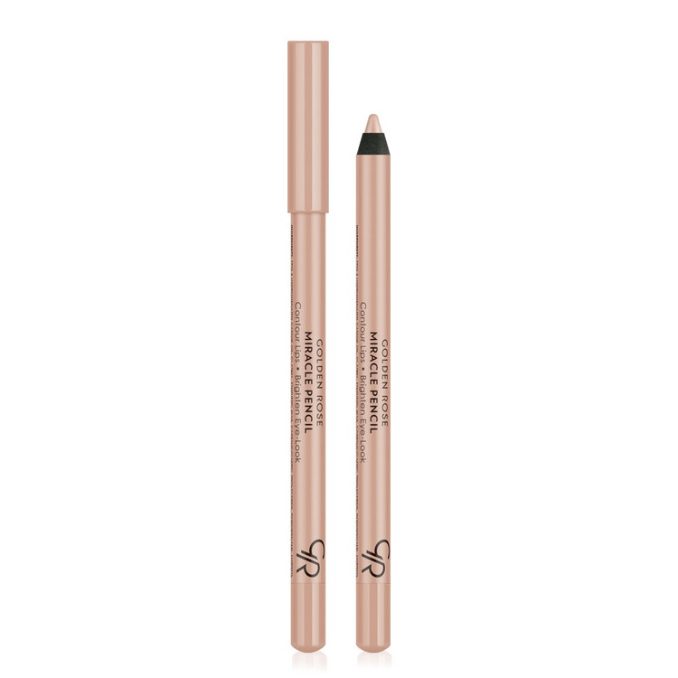 مداد دو کاره کانتور لب و چشم میراکل گلدن رز (Golden Rose Miracle Contour Pencil) - خط چشمی و رژ لبی بینقص