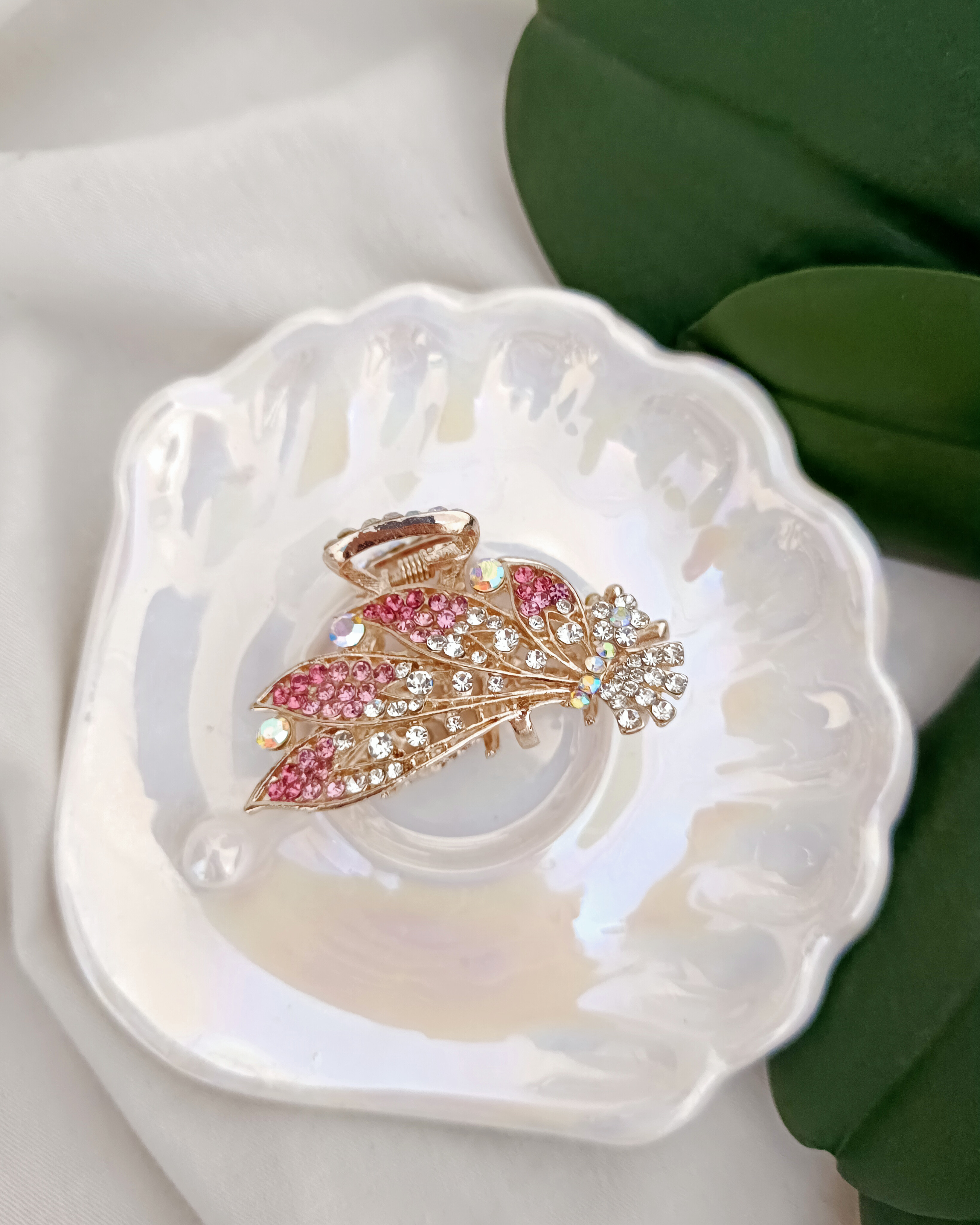 کلیپس مو فلزی طرح بال فرشته (صورتی) 🎀✨ - مدل وارداتی نشکن رنگ ثابت