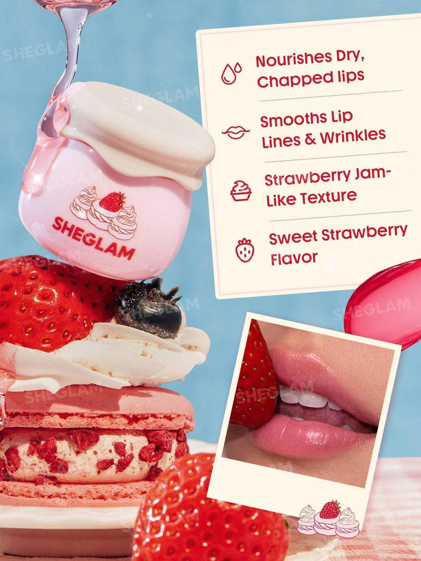 پک کامل آرایشی شیگلم SHEGLAM مدل Sweetheart | ست آرایشی فانتزی صورتی و توتفرنگی