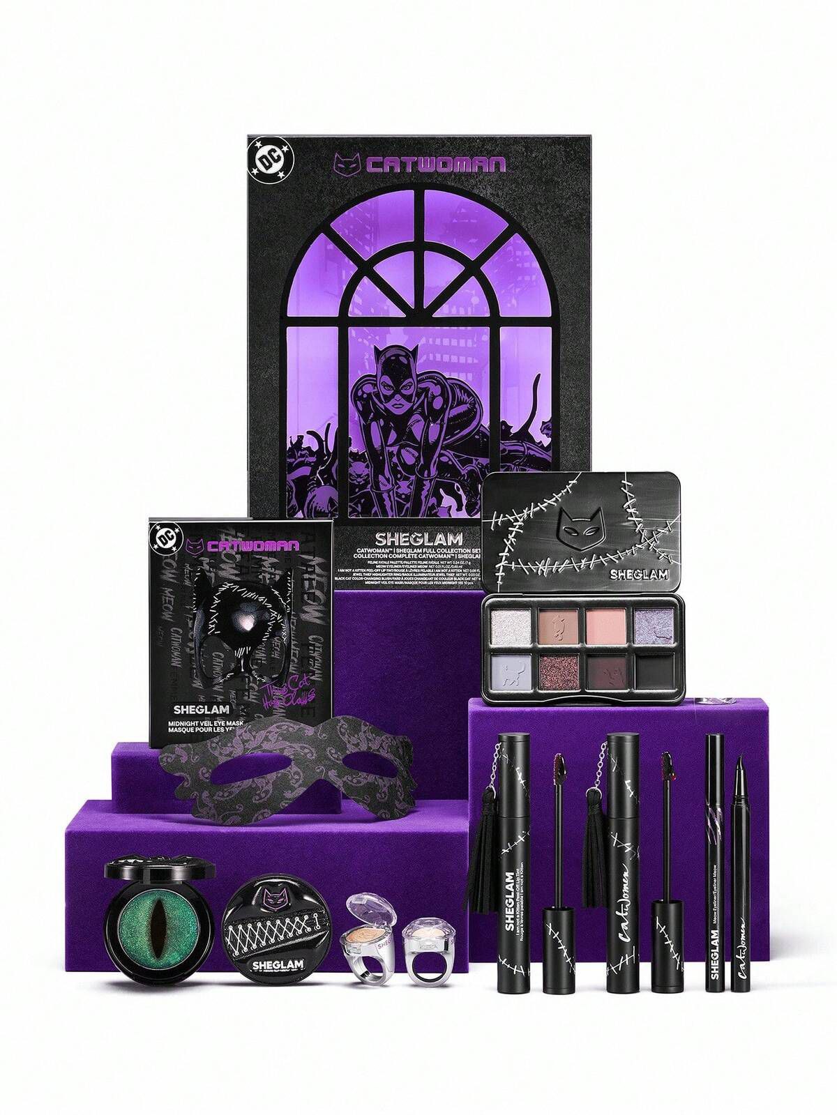 پک کامل آرایشی کت وومن شیگلم SHEGLAM مدل CATWOMAN | کالکشن کت‌ وومن